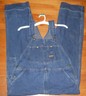 OshKosh Vestbak Denim Bib Overalls Men Tag Size 38 x 30 USA Union Sanforized 