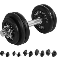 MOVIT® 1x Gusseisen Hantel Hanteln Hantelset Kurzhantel Kurzhanteln Gewichte Set