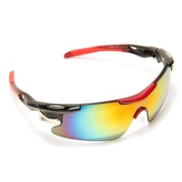 Sonnenbrille Fahrrad Brille 5 Wechselgläser Motorrad Radbrille Sportbrille Neu
