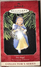 New Hallmark Keepsake Christmas Ornament Iris Angel The Language Of Flowers 1998