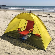 Yellow Portable Sun Shade Shelter Cabana Beach Protection Tent Outdoor UV Pop Up