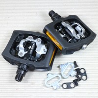 SPD Pedal Shimano Click`R PD-T400 zweiseitig schwarz mit Reflektor + SH-56 Cleat