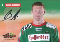 Karol Bielecki  Gladiators Magdeburg  Handball Karte signiert - 264821