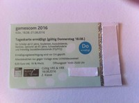 Gamescom Ticket Donnerstag (Ermäßigt)