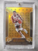 PANINI EXCALIBUR 15-16 CRUSADE PATRICK EWING GOLD PRIZM REFRACTOR 3/10