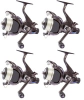 1-2-3-4 x Set Freilaufrolle BCS 40FD Stationärrolle Karpfen Angelrolle Free Carp