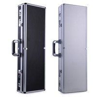 Aluminium Geigenkasten / Geigenkoffer - Volle Größe 4/4 - in Schwarz & Silber