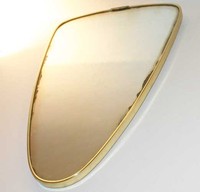 50er 60er JAHRE ROCKABILLY SPIEGEL+MIT MÄNGEL+NIERENTISCH+SHABBY CHIC+MIRROR