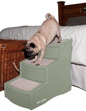 3 Step Pet Easy Three Climb Stairs Cats Small Large Dogs 150 Pounds Wider Deeper