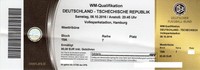WM-Qualifikation: Deutschland - Tschechische Republik (Tschechien) 