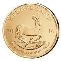 Goldmünze 1oz Krügerrand 2016  - 1 Unze Gold Südafrika - das Original