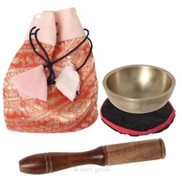 Bartl 110304 - Mini-Klangschalen-Set im Brokatbeutel Instrument NEU