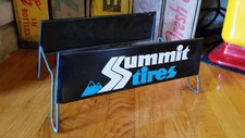 Vintage Metal Summit Tires Tire Display Rack Sign Gas Station Oil Advertising 