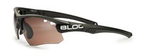 Bloc Titan Sunglasses - Matt Black - Vermilion Lens