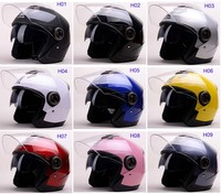 ECE Motorradhelm Rollerhelm Jethelme Motor Scooter Helm 2 Visier 9arten M L