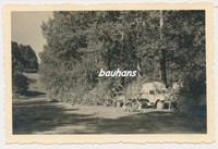 Foto Russland-Feldzug-KFZ-Waldlager (p931)