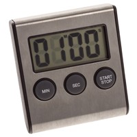 Kurzzeitmesser magnetisch Eieruhr Küchenwecker Timer digital Stoppuhr - silber