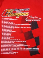 T SHIRT Hemd Formel Formula 1 Schumacher F1 NEU Records The Champion Rot DE XL