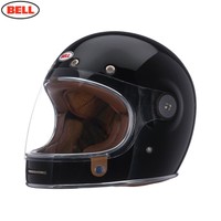 Bell Street Classic Bullitt Full Face Motorcycle Helmet (Solid Black)