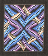 Illusion Bargello Strip Pieced Lockwood Quilt Pattern