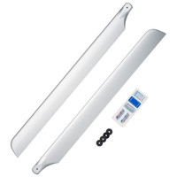 CFK Hauptrotorblätter 610 mm symetrisch für 46-50 RC-Heli FK Fun-Key H-6125 # 84