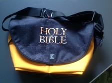 Rickshaw "HOLY BIBLE" Messenger Bag by kickstart  NWOT