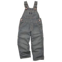 New OshKosh Boy Denim Blue Jean Overalls Hickory Stripe NWT 18m 24m 2t 3t 4t 5t