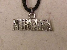 Vintage Nirvana Necklace Pendant On Rope Cord