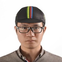 ROCKBROS Fahrrad Kappe Mütze Schwarz World Champion Schön und Modern