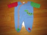 Baby Boys Blue/Green/Red Dinosaur L/S One-Piece LITTLE ME Sleepwear - 3 Months