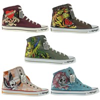 ED HARDY HERREN WOMENS TOP HALLO TRAINER SCHUHE UK GRÖßE 7-8-9 10 11 12