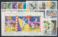 Schweden Jahrgang 1987 postfrisch in den Hauptnummern kompl.....................