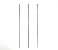 3x  Bank Stick Erdspieß Erdspeer Rutenauflage Rutenhalter 45-75cm 8200010