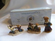 Boyds Bears Town Village The Boyd's Bearly A School Style 19504-1 Set of 3