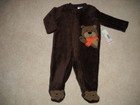 BRAND NEW LITTLE WONDERS FOOTED BEAR SLEEPER 3-6 MONTHS
