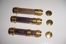 Light Gold Fly reel seat with walnut insert, Ar4C , 3 each