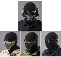 Taktisch Airsoft Softair Paintball Maske Schutzmaske Gotcha Totenkopf Schädel GY
