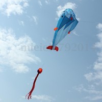 Huge 3D Delfin Dolphin Flugdrachen Drachen Kinderdrachen EINLEINER 200*73CM OVP