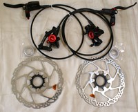 PAVO HYPER F180/R180 SCHWARZ hydrraulische Scheibenbremse / Center Lock Scheiben