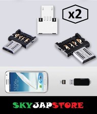 2x Mini OTG Adattatore Micro USB  per Smartphone Android Tastiera Mouse Pendrive