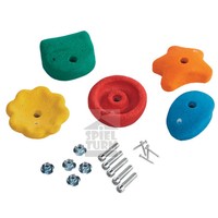 HOQ Klettersteine Bouldersteine Klettergriffe klettern Spielturm Kletterwand 
