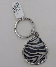 Brighton New TRINITY Zebra Key Fob Swarovski Crystals E14680 NWT