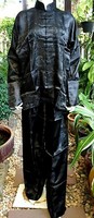 Asia Kung-Fu,Tai-Chi, Wu Shu, China/Japan Shaolin Anzug Seide Schwarz Gr.M - XXL