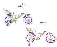 Kinderfahrrad Dora 12" Zoll oder 14" Zoll lila weiß Mädchenfahrrad Fahrrad *top*