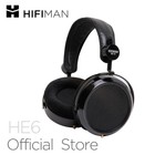 HIFIMAN HE6 Over Ear Full-Size Planar Magnetic Headphone-Black Open Back