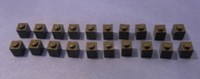 LEGO 20 x Basisstein 1x1 schwarz | basic bricks black (3005)