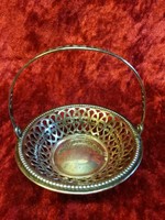 Antike kleine HENKEL SCHALE  / 800 SILBER / um 1900