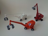 Weimar Mobilbagger H0, einfache Ausführung, in weiß, orange, dunkelrot, Neu