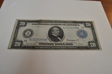 1914 $20 Large Federal Reserve Note Bank of Boston, Massachusetts