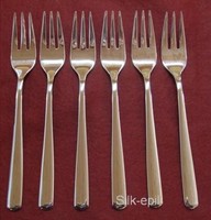 WMF 6 Kuchengabeln Besteck Boston Neu